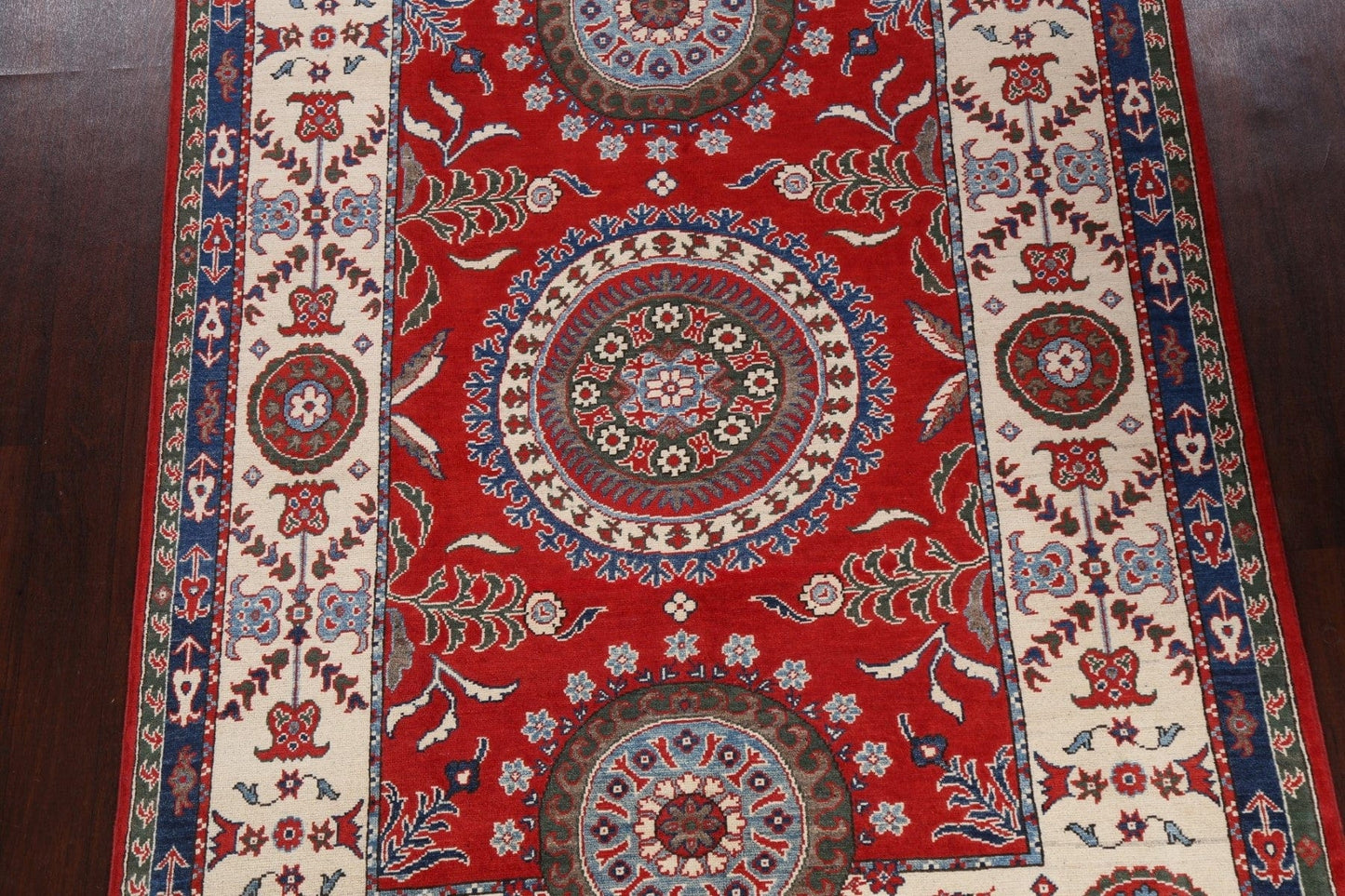 100% Vegetable Dye Kazak Oriental Area Rug 6x8