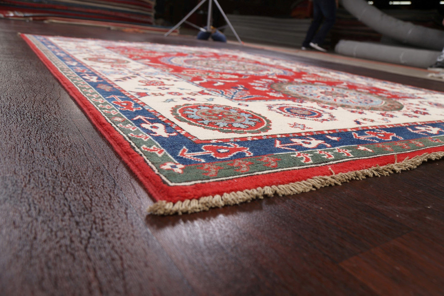 100% Vegetable Dye Kazak Oriental Area Rug 6x8