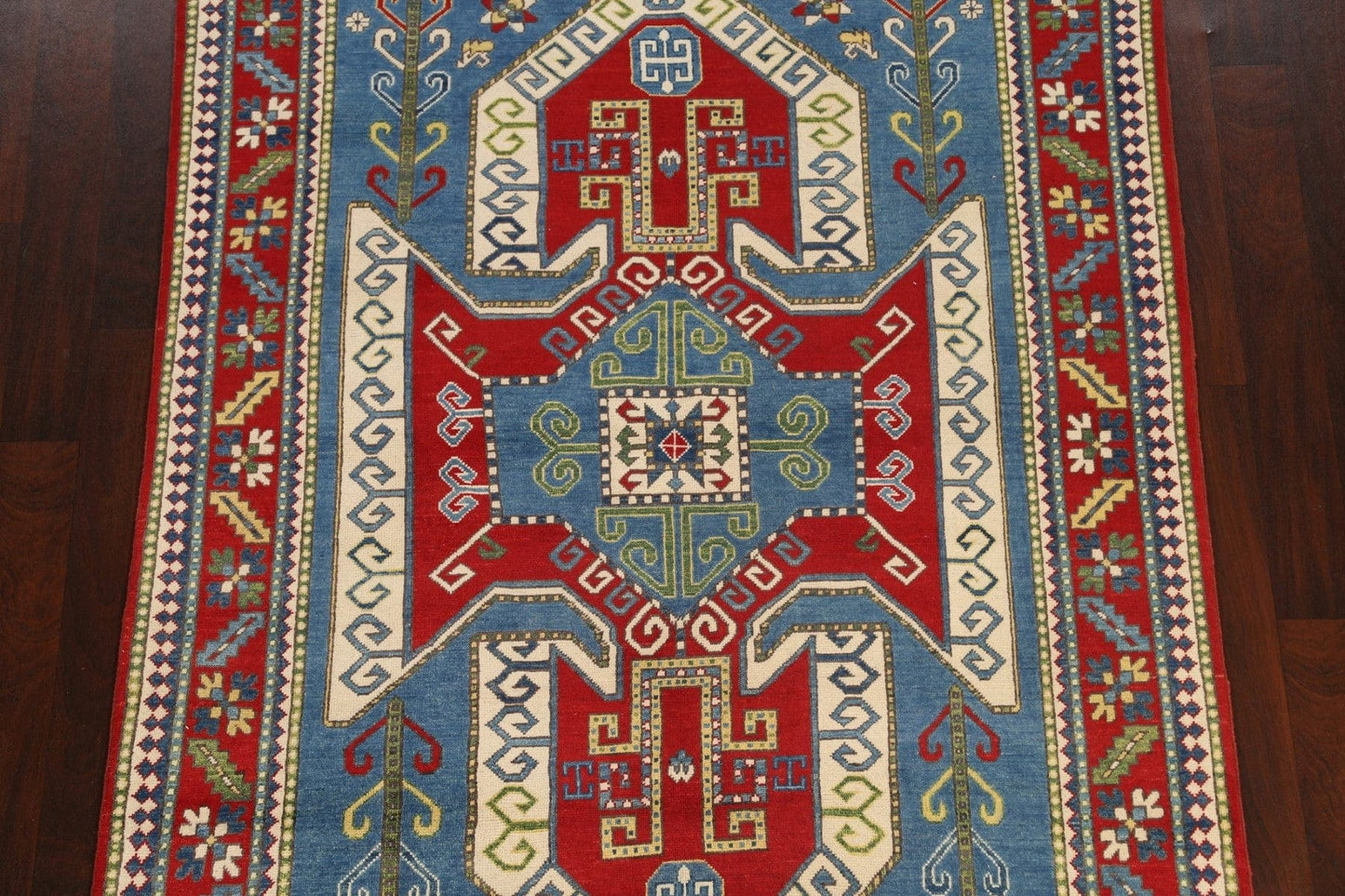 Geometric Kazak Oriental Area Rug 6x8