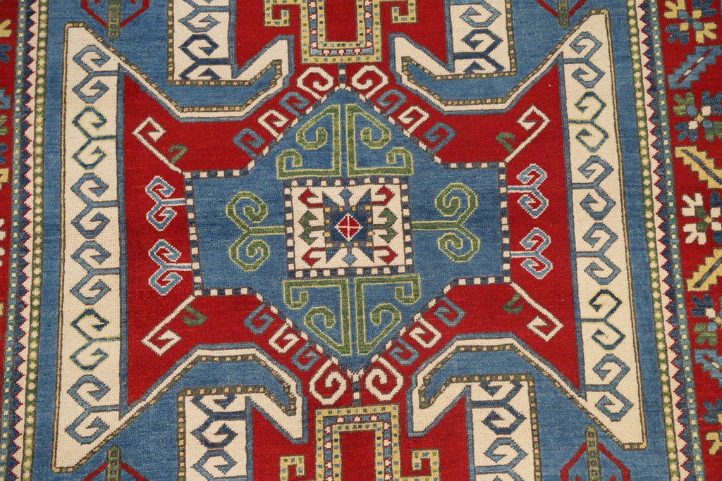 Geometric Kazak Oriental Area Rug 6x8