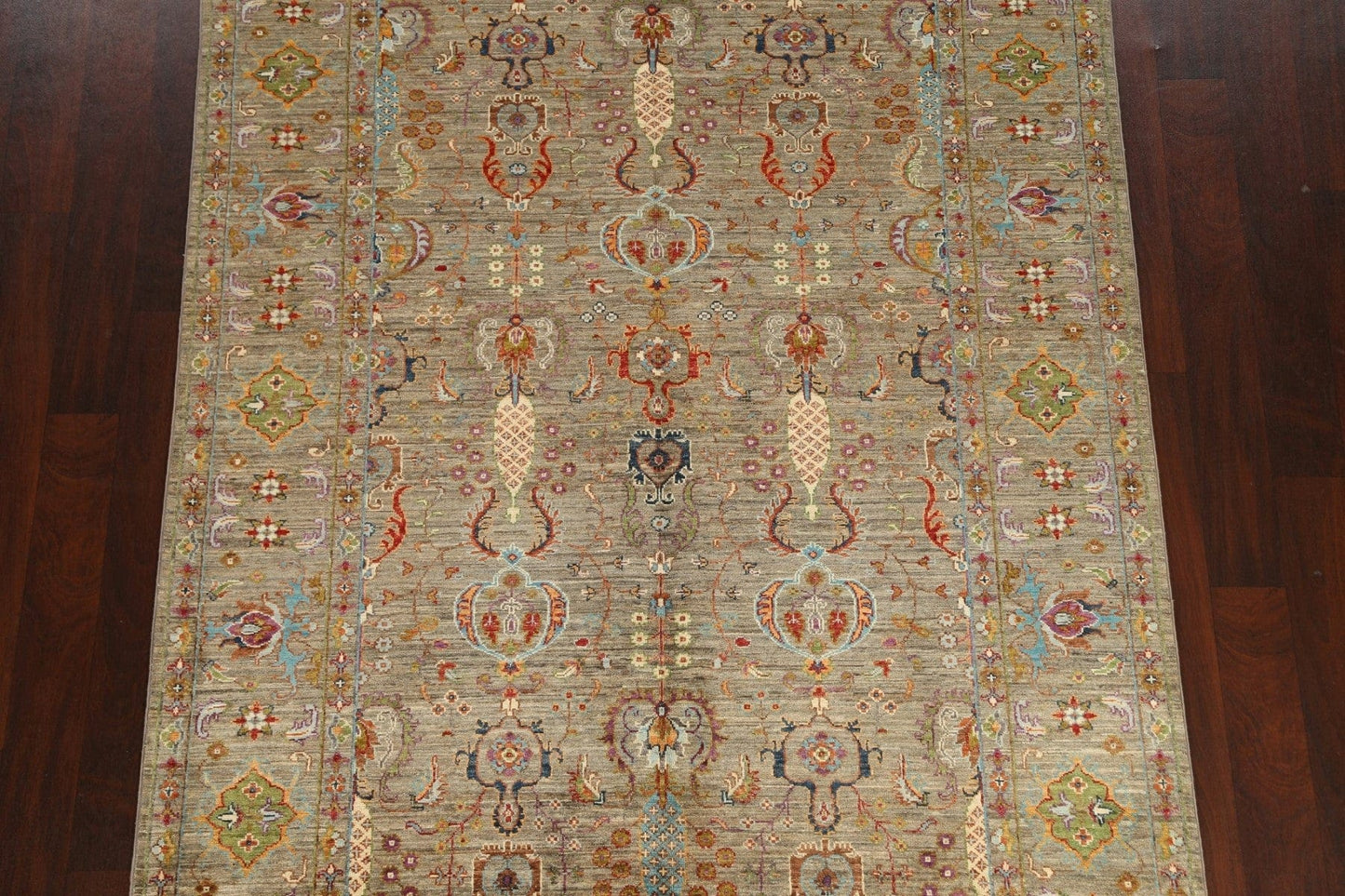 Vegetable Dye Floral Ziegler Oriental Area Rug 6x8