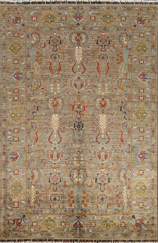 Vegetable Dye Floral Ziegler Oriental Area Rug 6x8