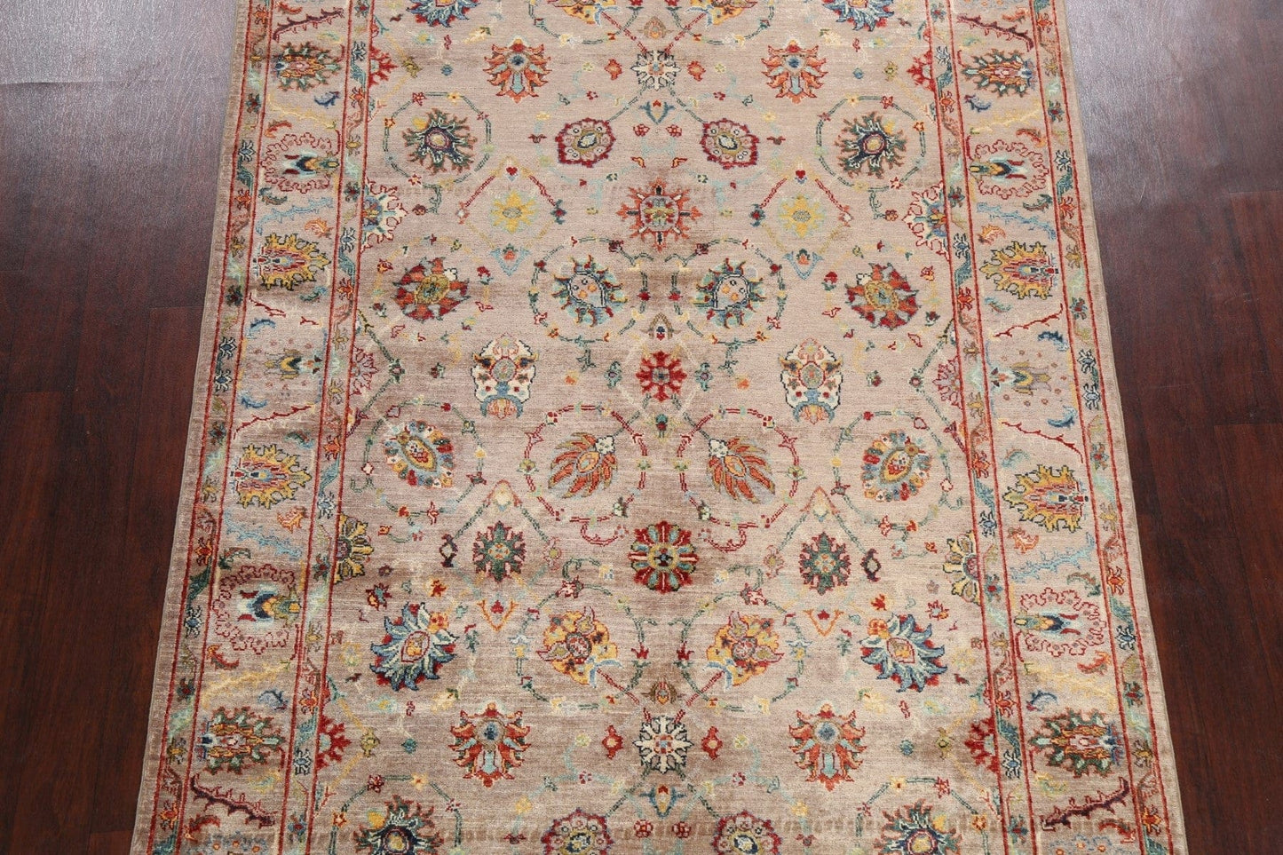 Vegetable Dye Floral Ziegler Oriental Area Rug 6x8