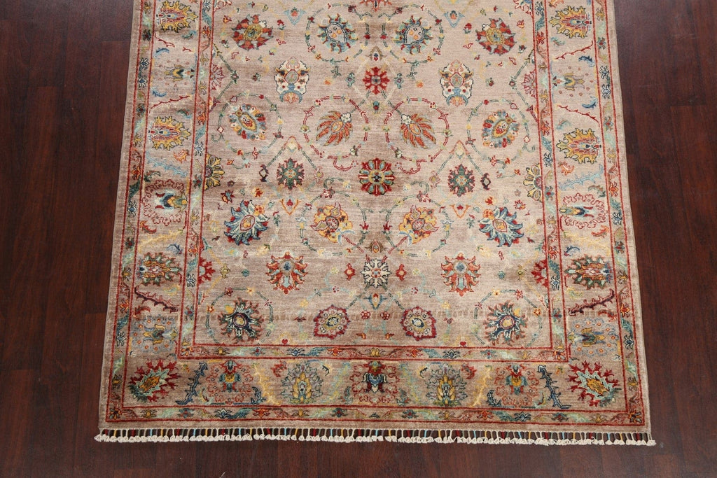 Vegetable Dye Floral Ziegler Oriental Area Rug 6x8