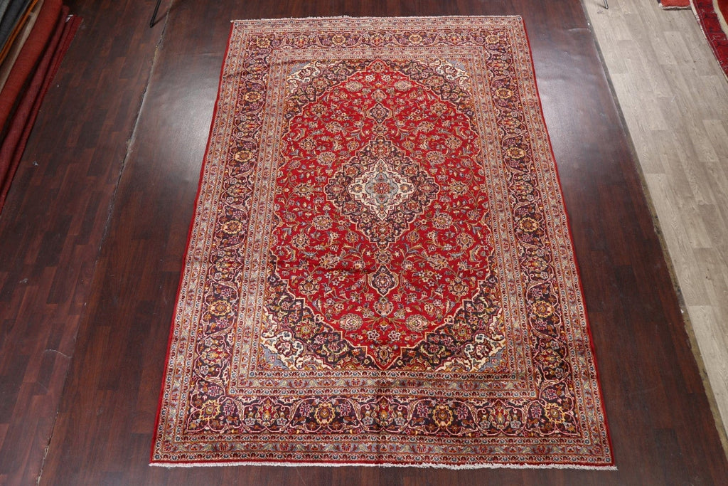 Traditional Floral 8x12 Kashan Persian Area Rug