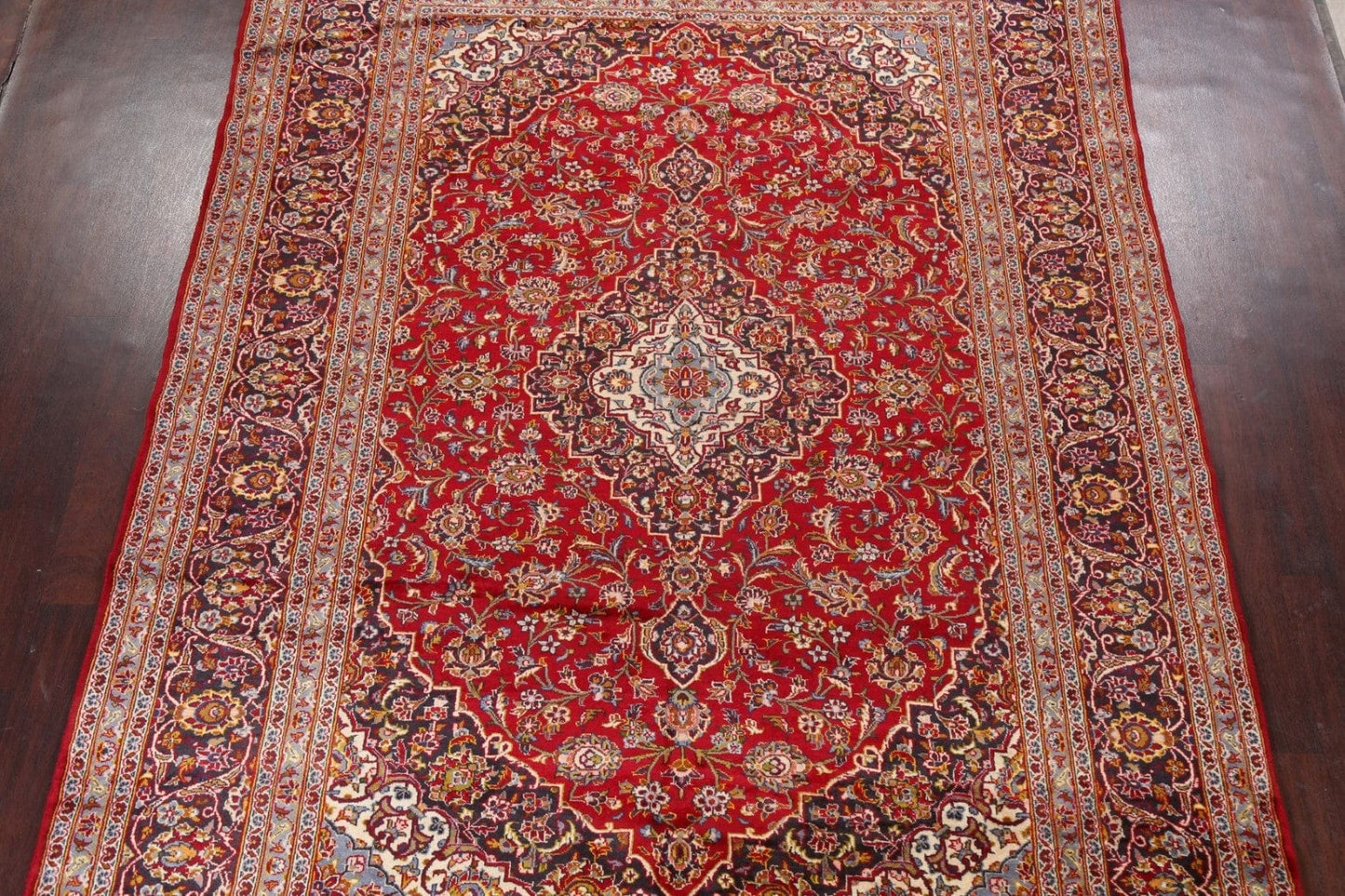 Traditional Floral 8x12 Kashan Persian Area Rug