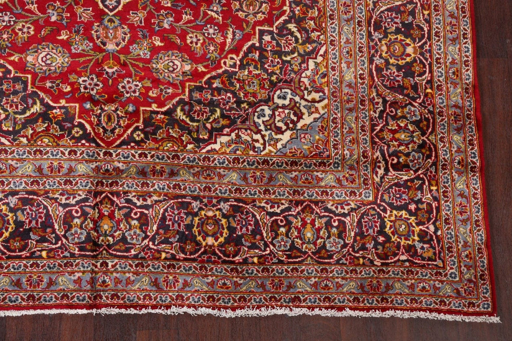 Traditional Floral 8x12 Kashan Persian Area Rug