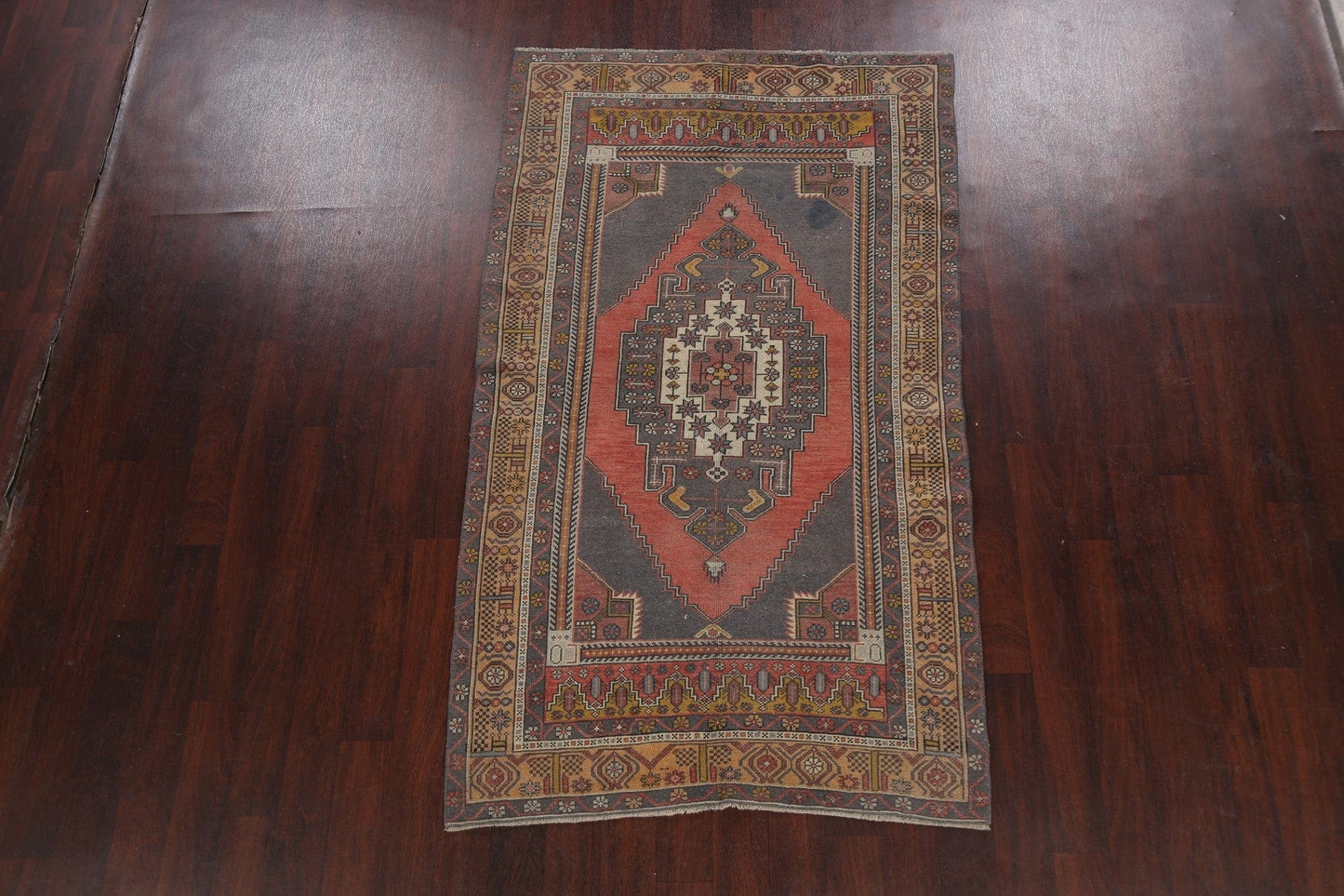 Tribal Geometric Anatolian Oriental Area Rug 4x7