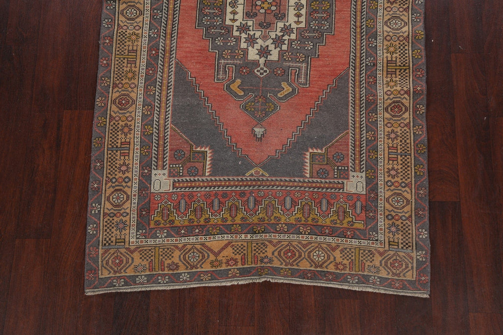 Tribal Geometric Anatolian Oriental Area Rug 4x7