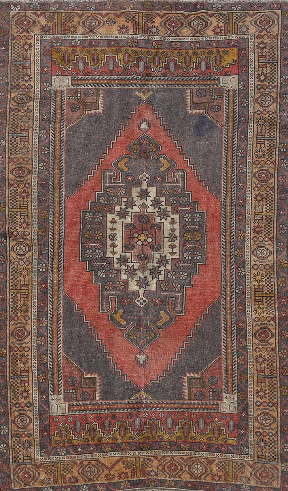 Tribal Geometric Anatolian Oriental Area Rug 4x7