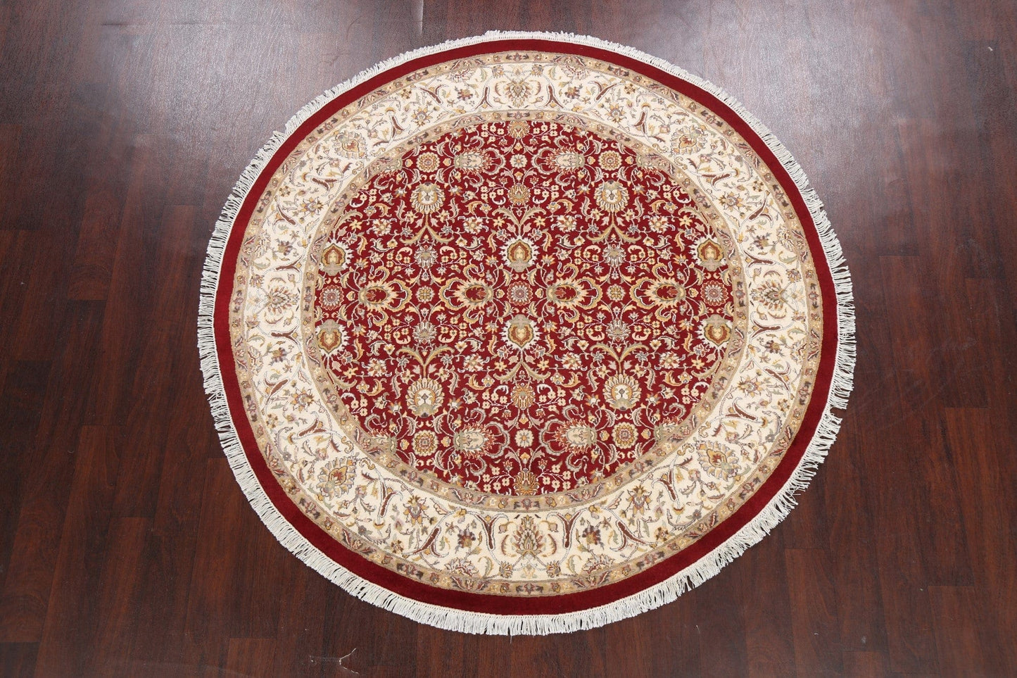 Vegetable Dye Round Royal-Tabriz Oriental Area Rug 6x6