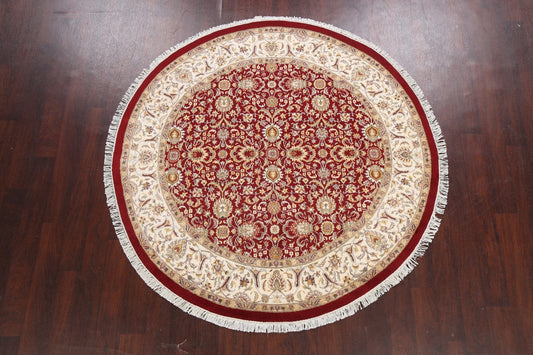 Vegetable Dye Round Royal-Tabriz Oriental Area Rug 6x6