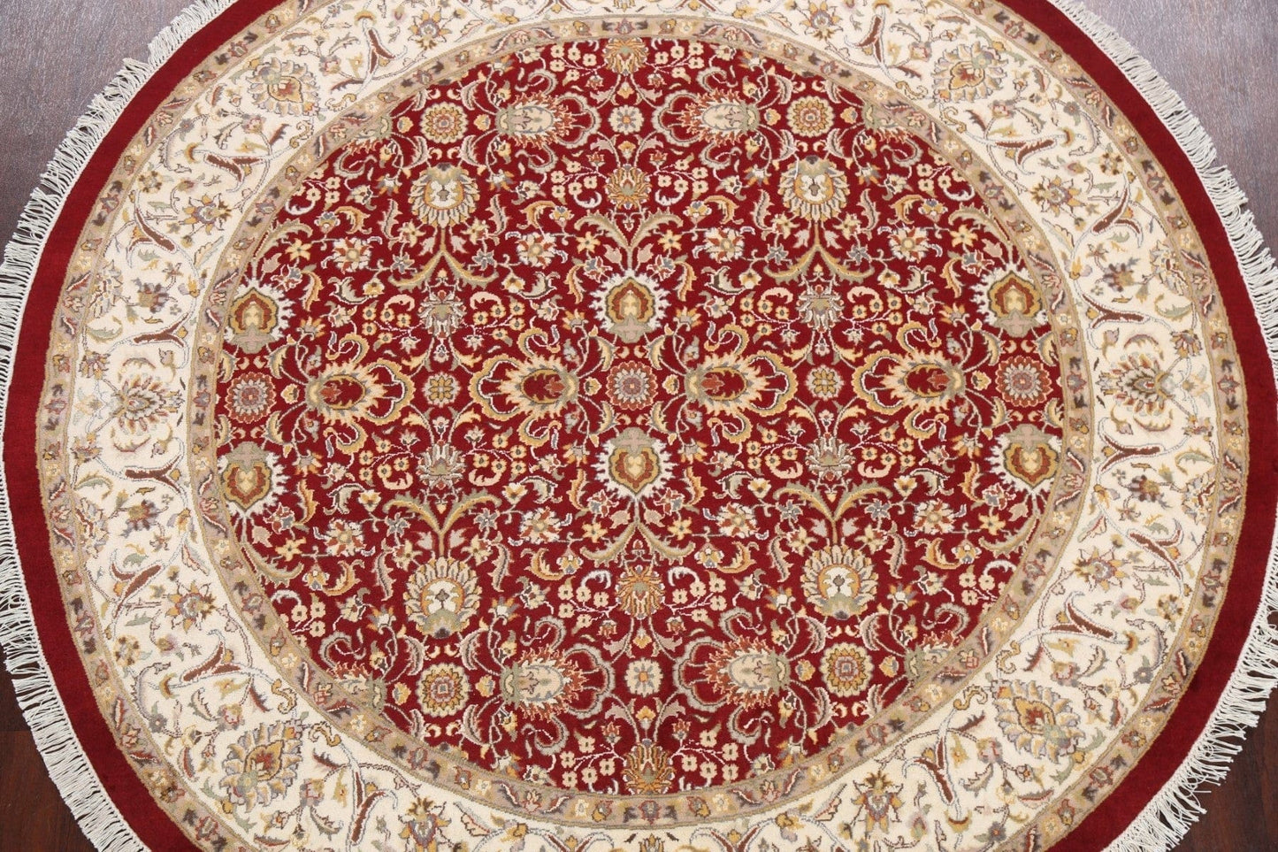 Vegetable Dye Round Royal-Tabriz Oriental Area Rug 6x6