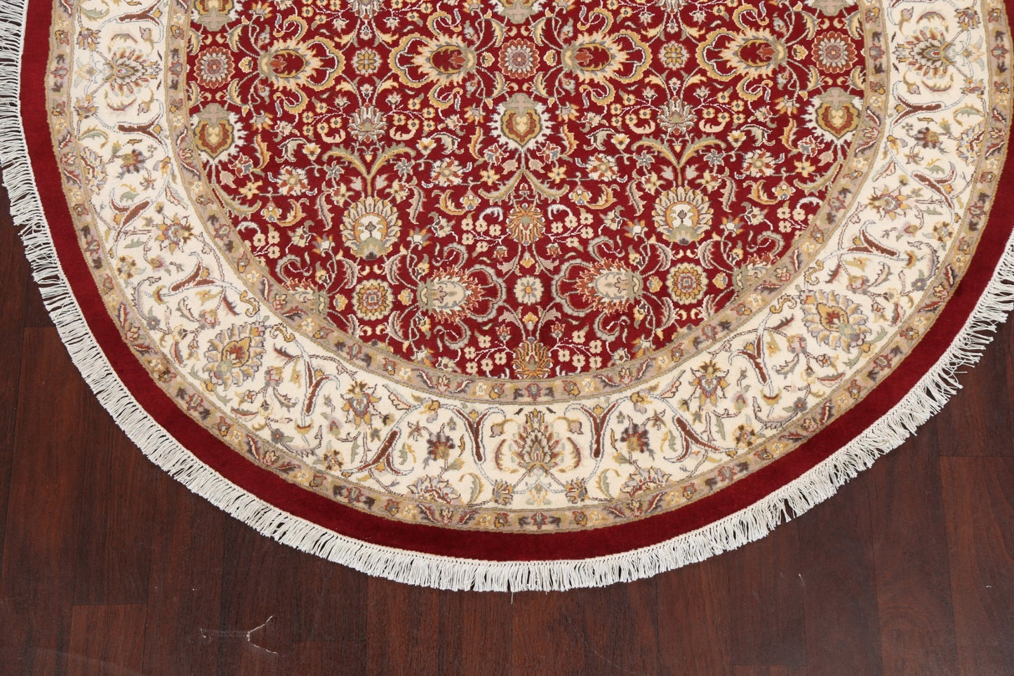 Vegetable Dye Round Royal-Tabriz Oriental Area Rug 6x6