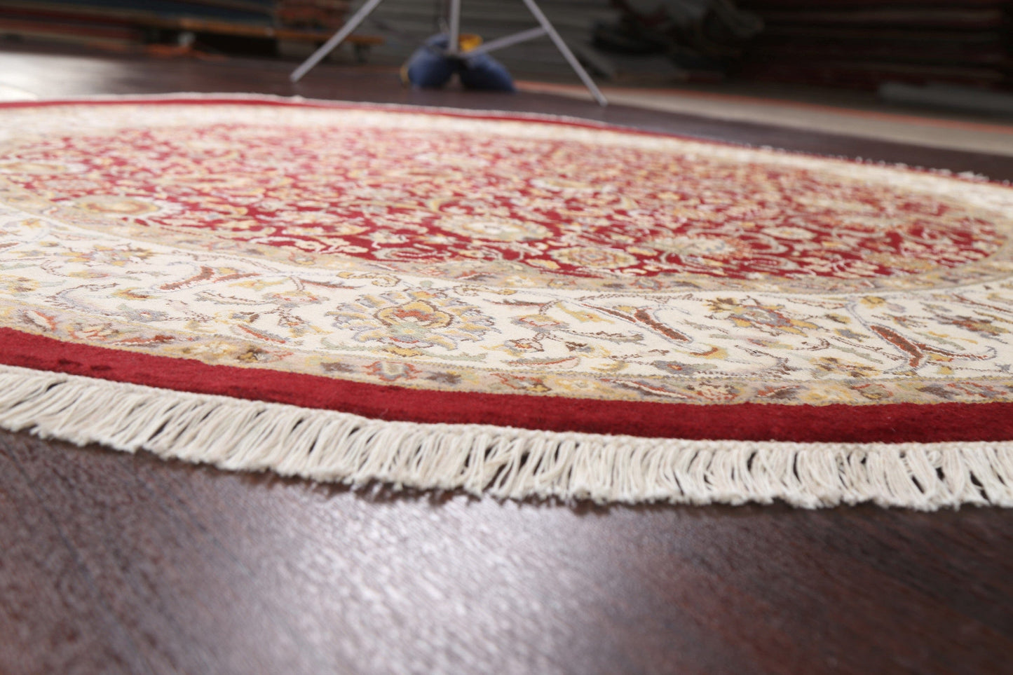 Vegetable Dye Round Royal-Tabriz Oriental Area Rug 6x6