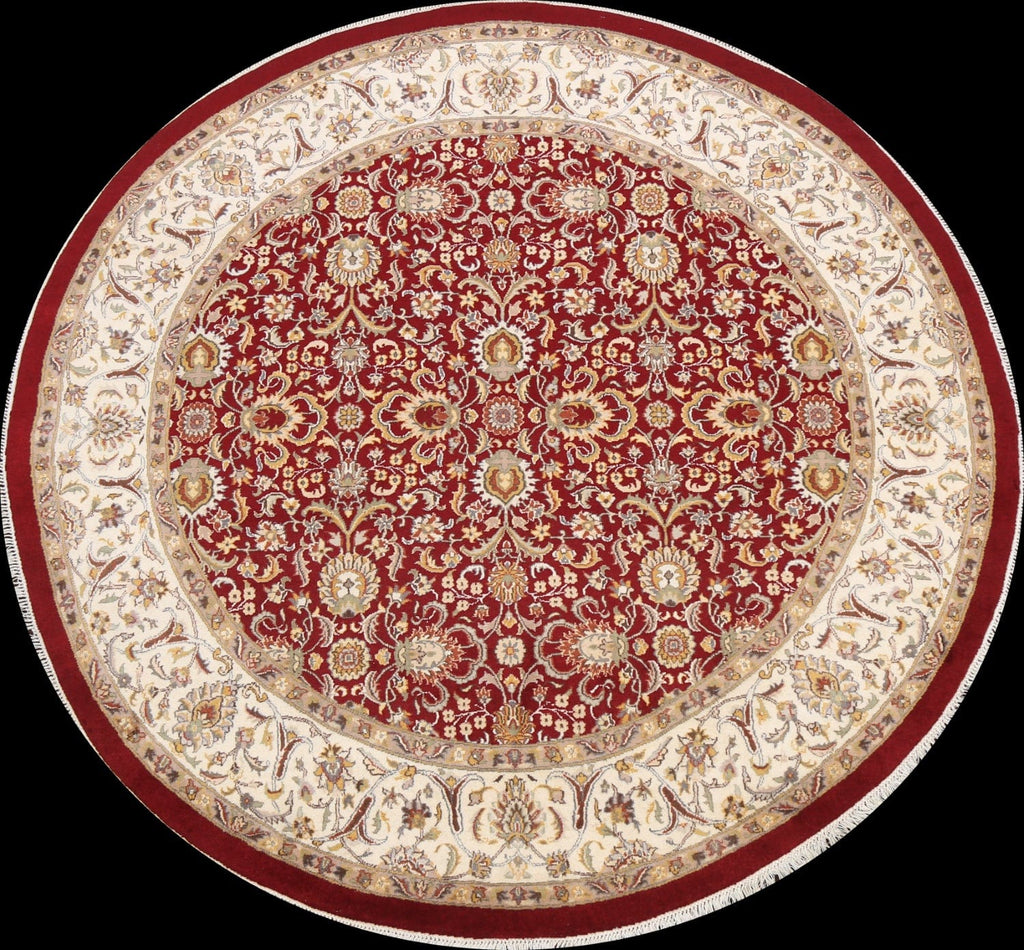 Vegetable Dye Round Royal-Tabriz Oriental Area Rug 6x6