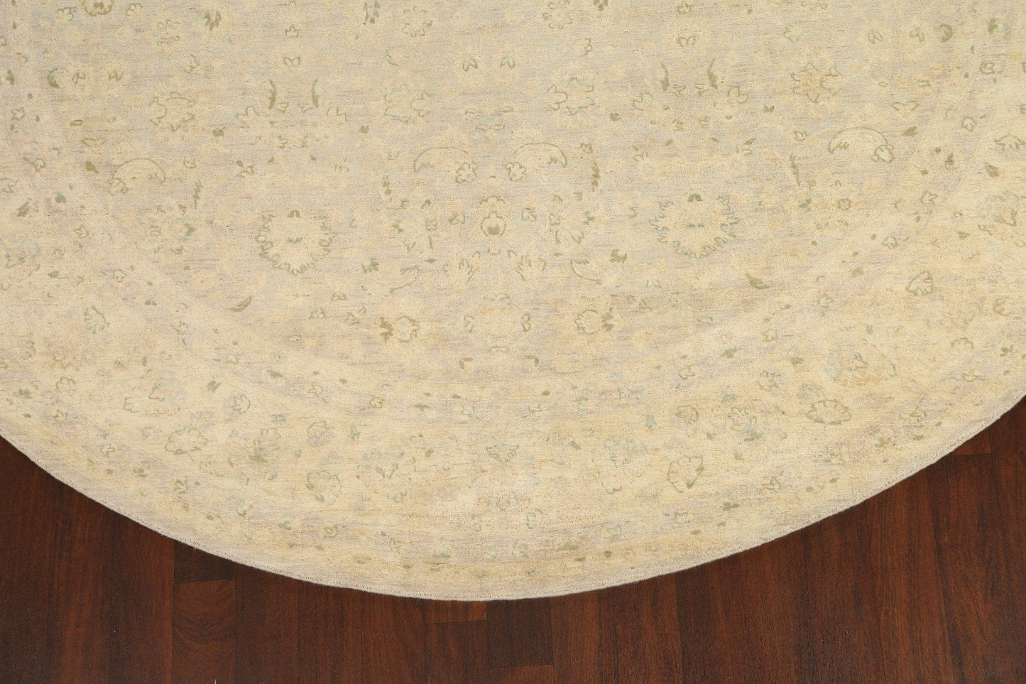 Vegetable Dye Peshawar-Chobi Oriental Area Rug 10x10 Round