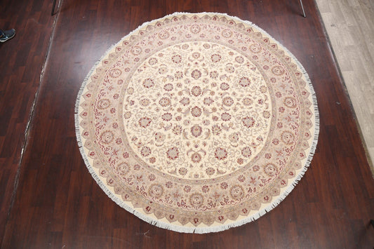 Vegetable Dye Royal-Tabriz Oriental Area Rug 9x9 Round