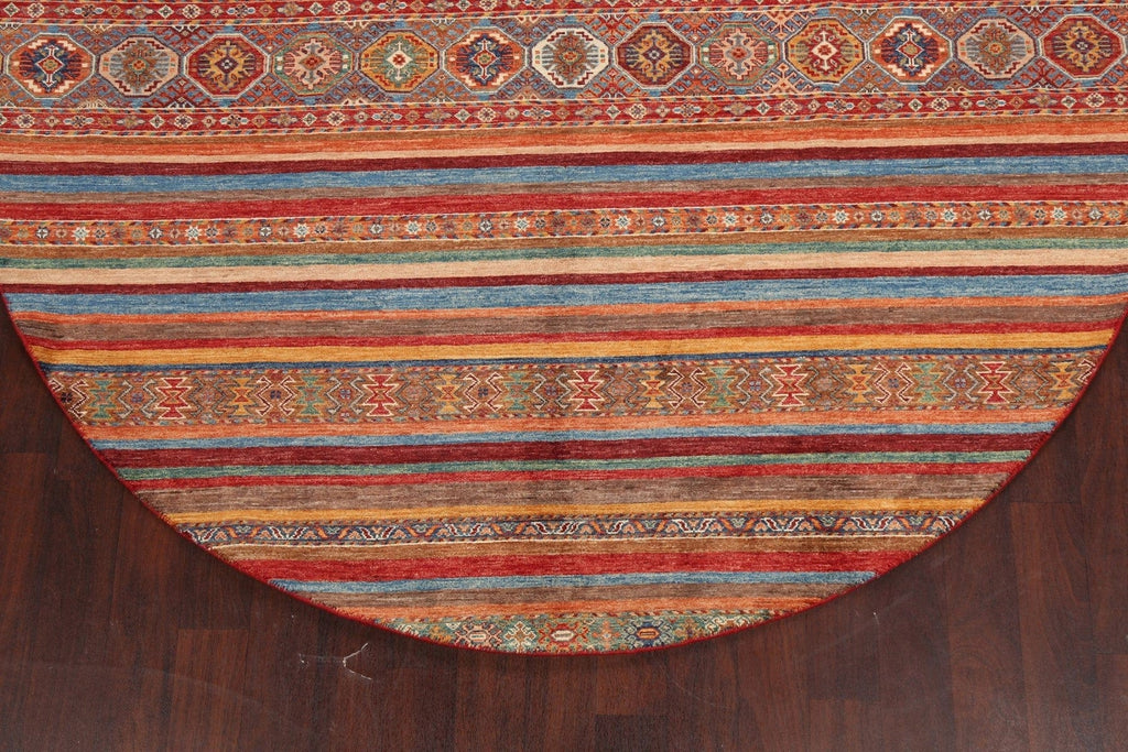 100% Vegetable Dye Round Moharramat Oriental Area Rug 8x8