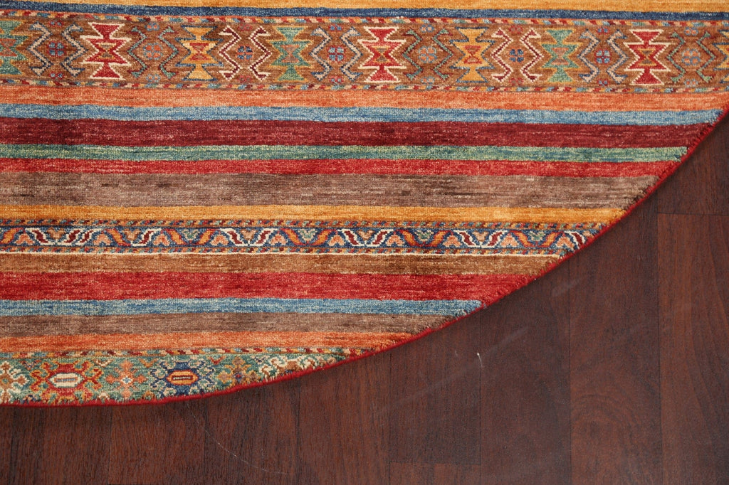 100% Vegetable Dye Round Moharramat Oriental Area Rug 8x8