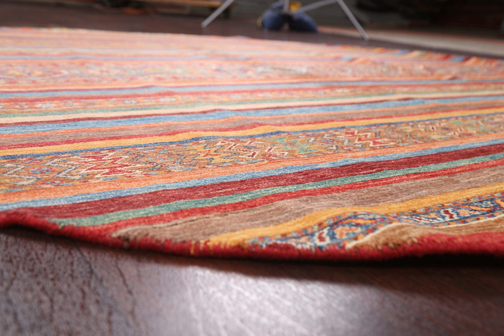 100% Vegetable Dye Round Moharramat Oriental Area Rug 8x8