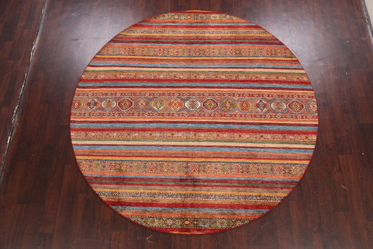 Vegetable Dye Moharramat Oriental Area Rug 8x8 Round