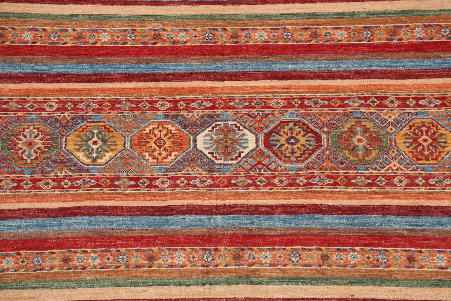 Vegetable Dye Moharramat Oriental Area Rug 8x8 Round