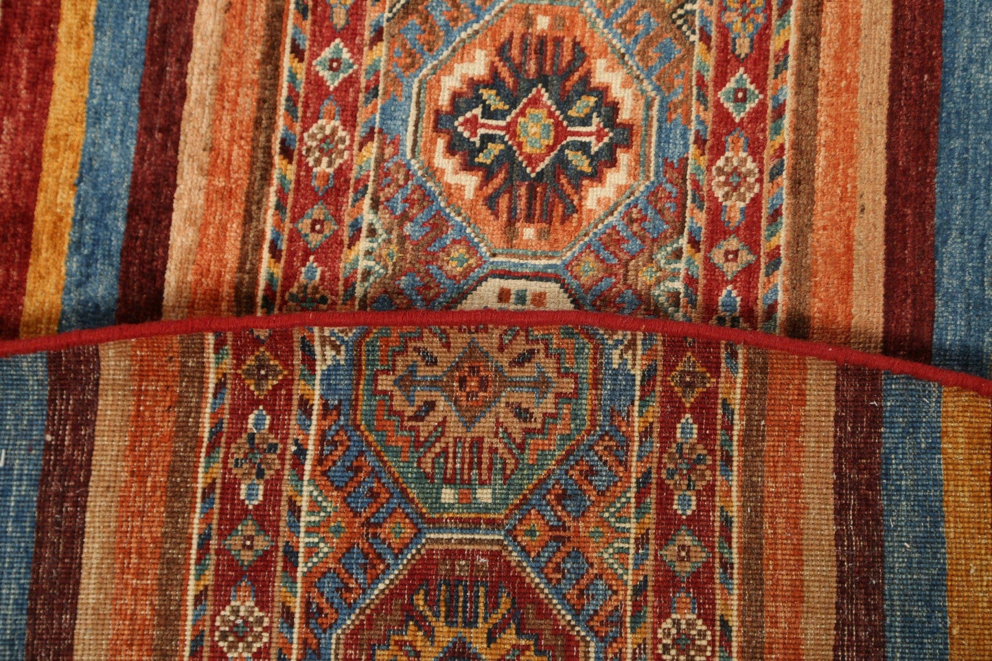 100% Vegetable Dye Round Moharramat Oriental Area Rug 8x8