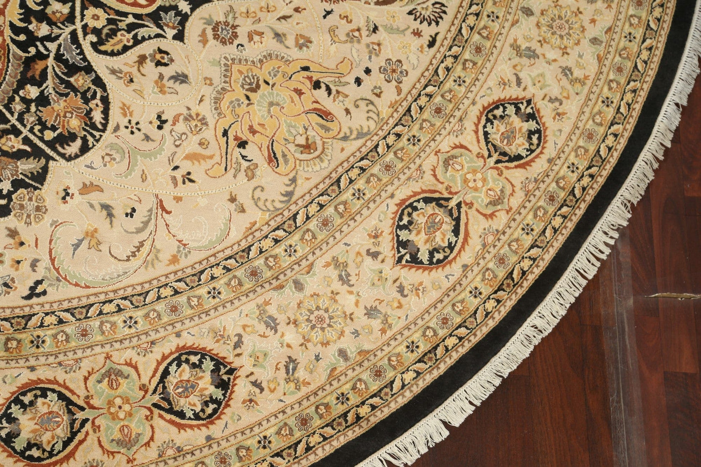 100% Vegetable Dye Round Royal-Tabriz Oriental Area Rug 12x12