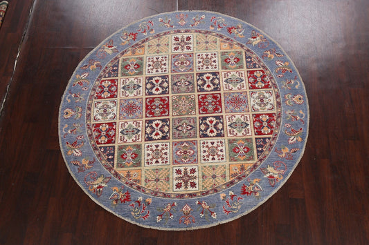 Garden Design Kazak Oriental Area Rug 7x7 Round