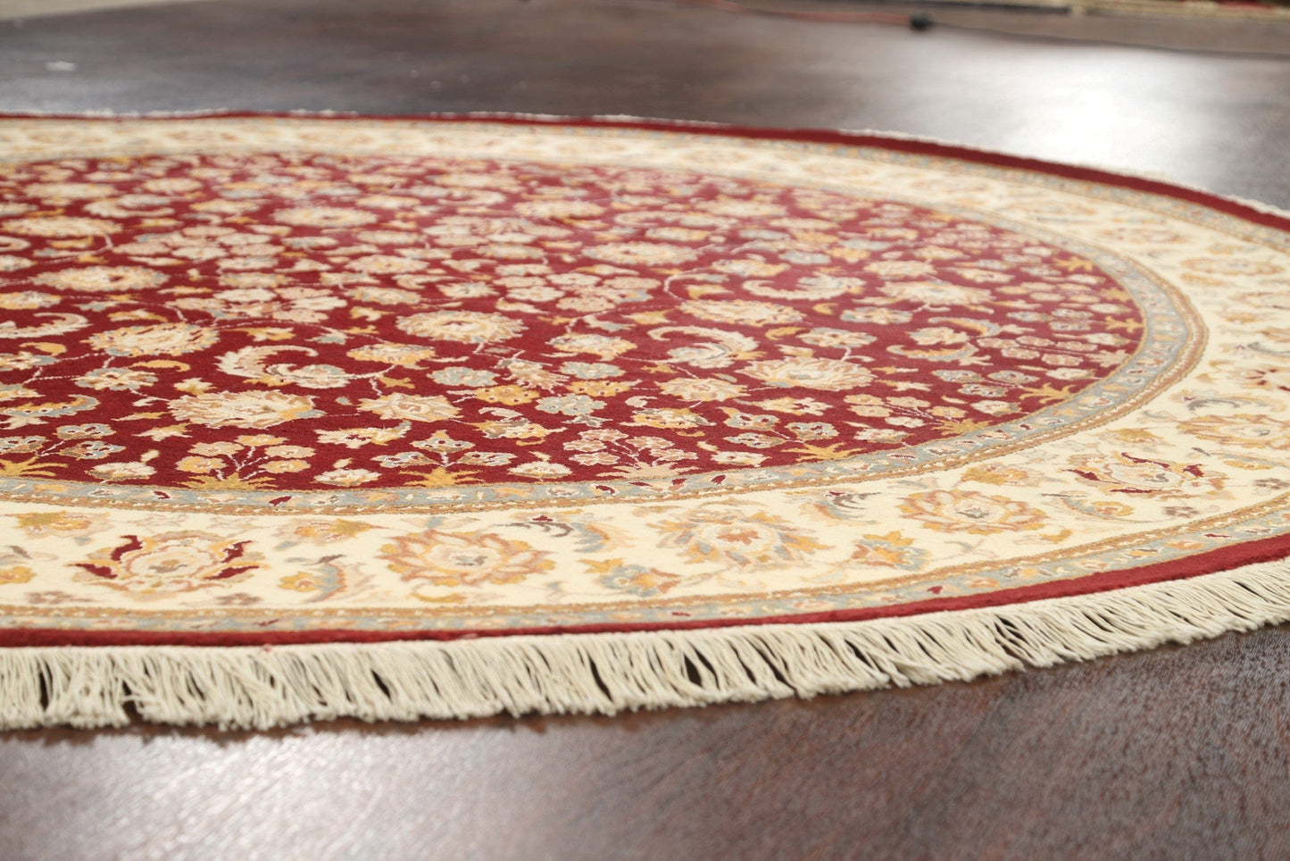 Floral Royal-Tabriz Oriental Area Rug 8x8 Round