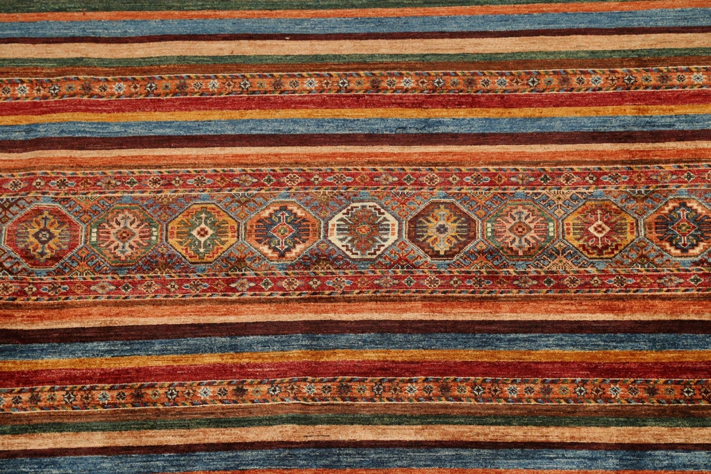 Geometric Moharramat Oriental Area Rug 8x8 Round