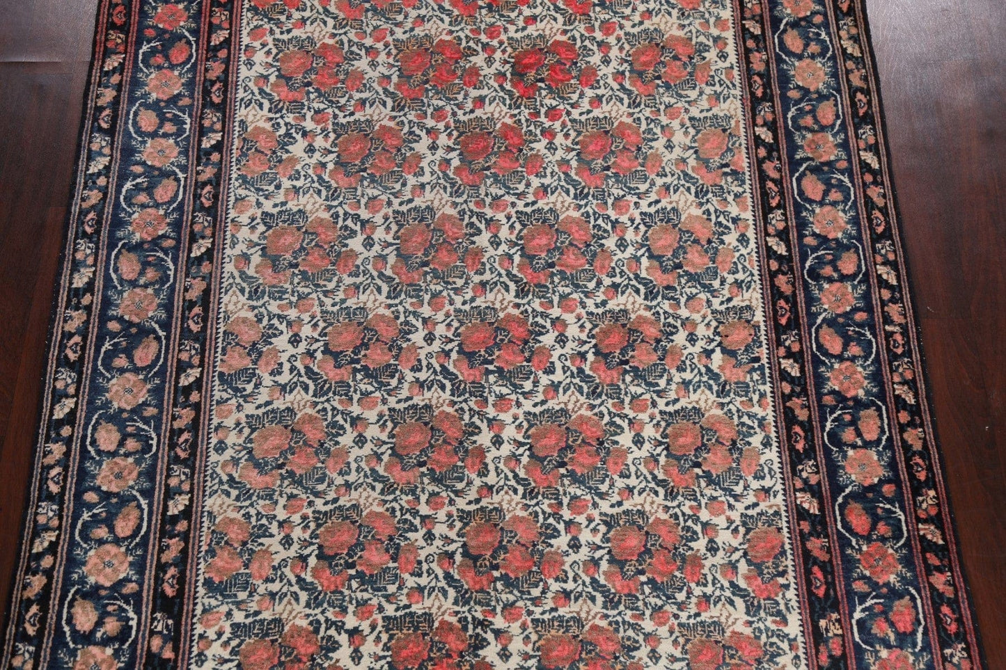 Antique 100% Vegetable Dye Bidjar Persian Area Rug 6x9