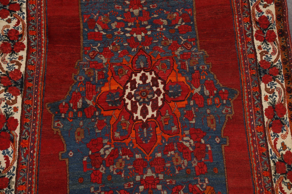 100% Vegetable Dye Geometric Bidjar Persian Area Rug 5x11