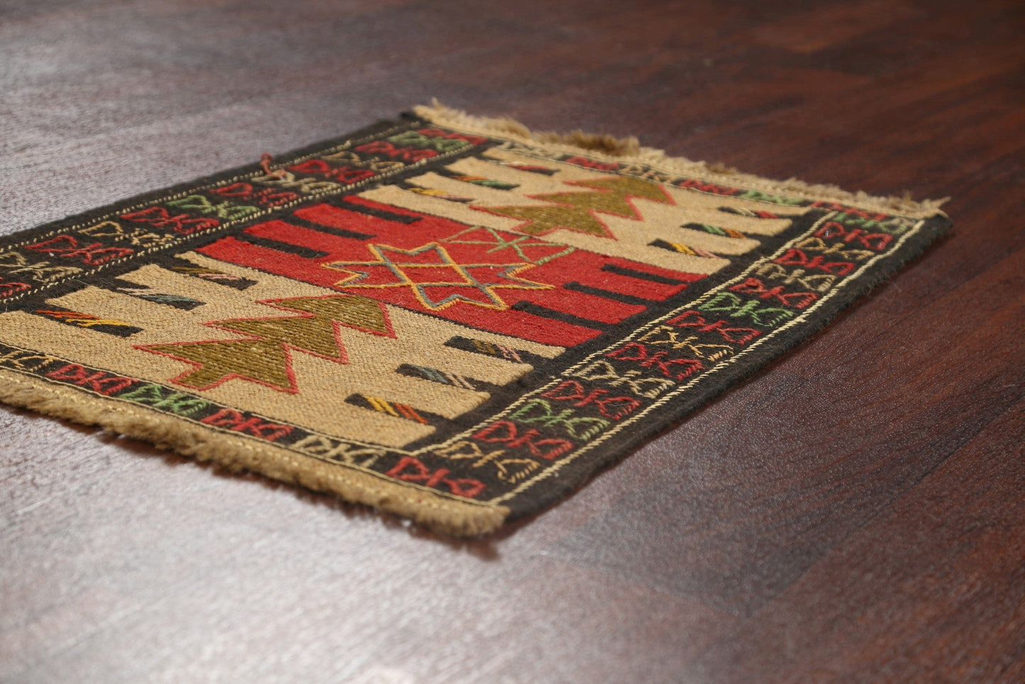 Tribal Geometric Kilim Shiraz Persian Area Rug 2x3