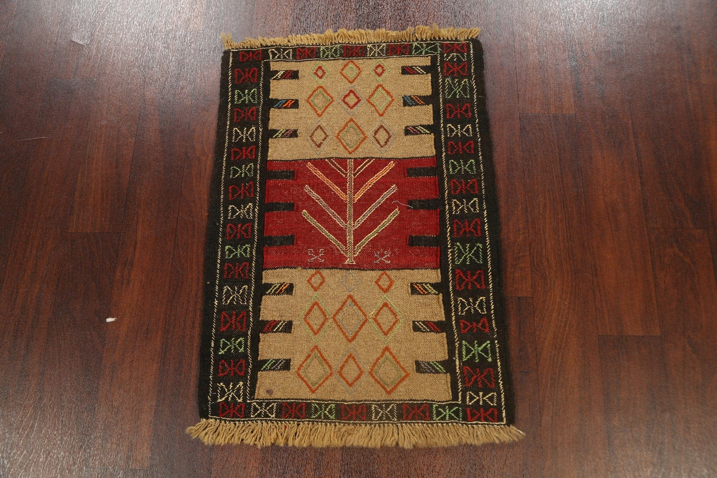 Tribal Geometric Kilim Shiraz Persian Area Rug 2x3