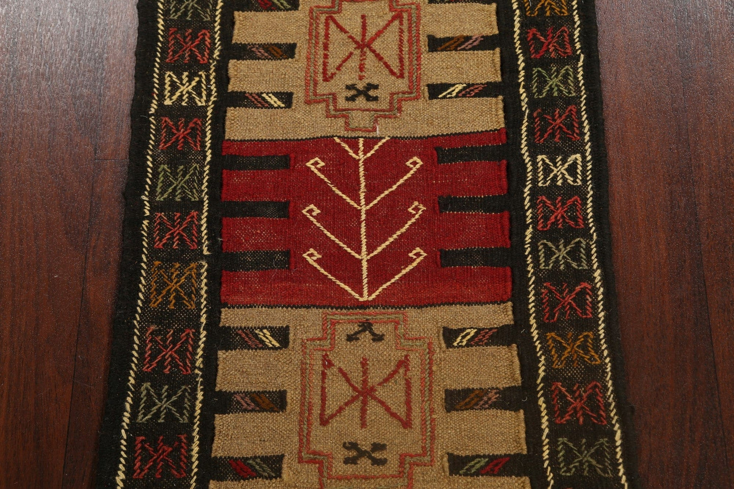 Tribal Geometric Kilim Shiraz Persian Area Rug 2x3