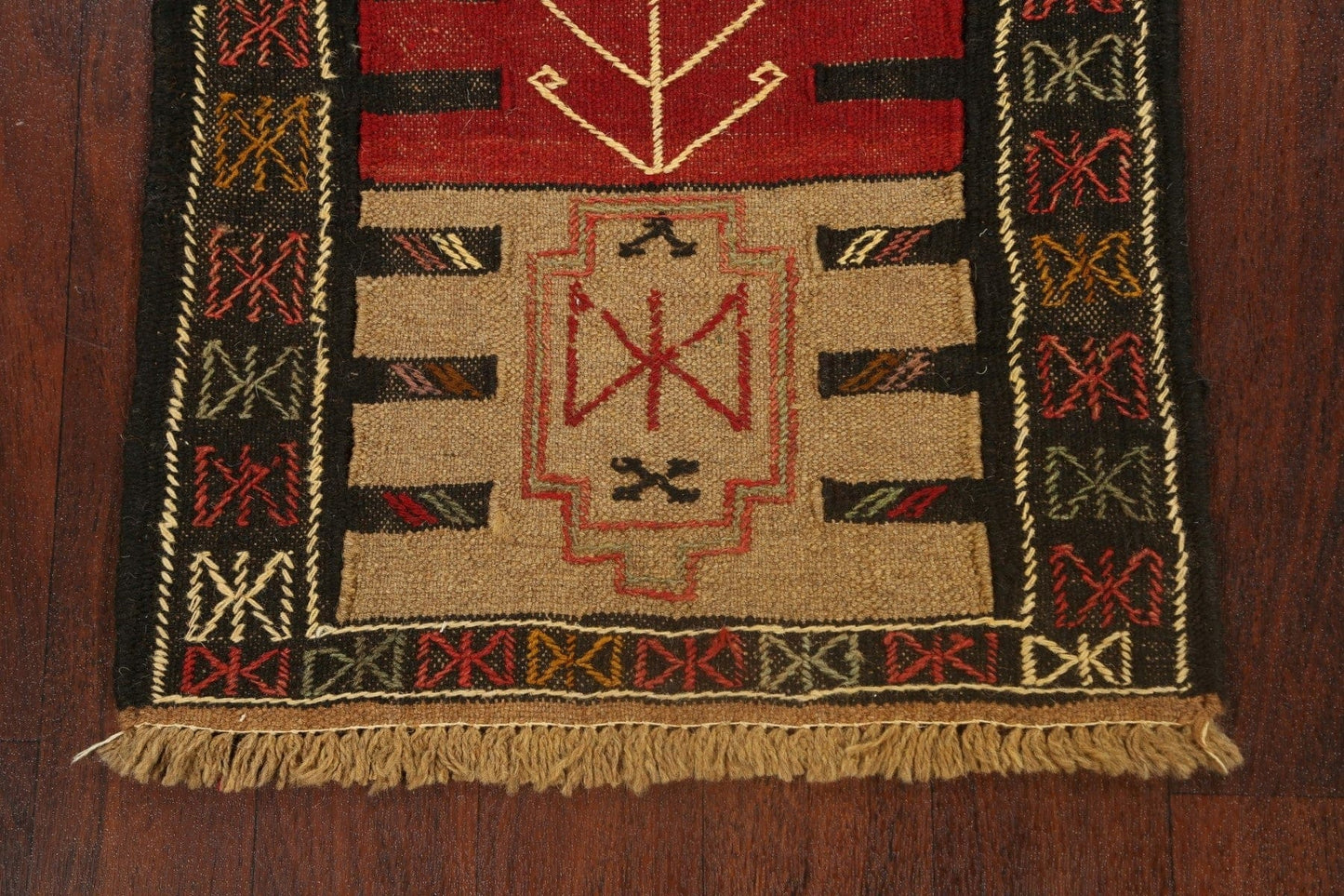 Tribal Geometric Kilim Shiraz Persian Area Rug 2x3