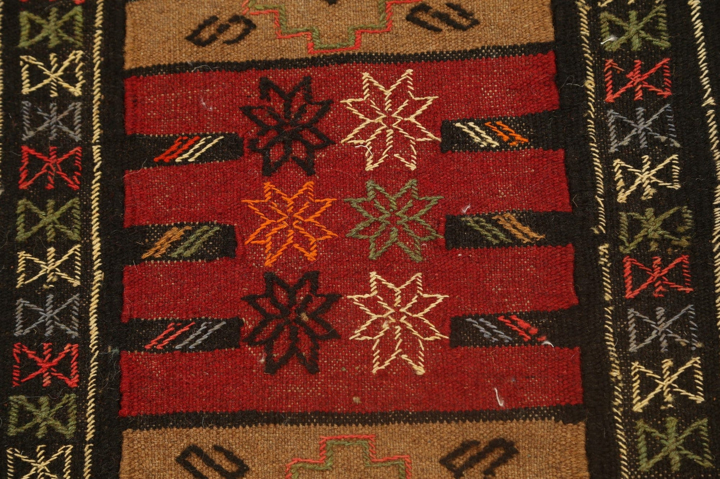 Tribal Geometric Kilim Shiraz Persian Area Rug 2x3