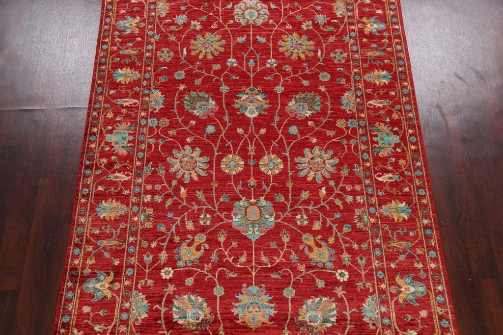 Vegetable Dye Floral Ziegler Oriental Area Rug 6x9