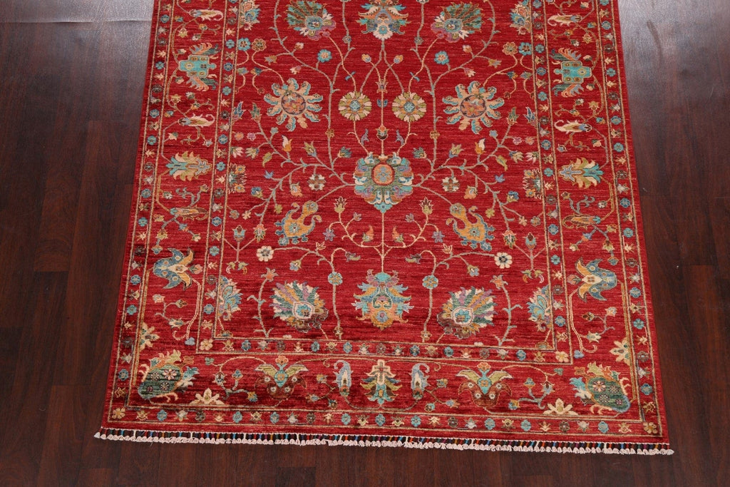 Vegetable Dye Floral Ziegler Oriental Area Rug 6x9