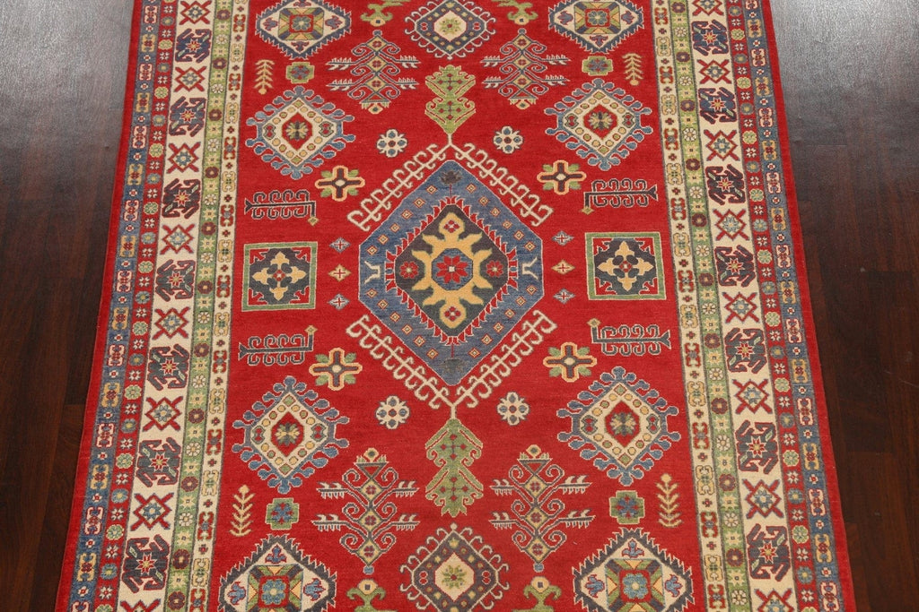 Geometric Kazak Oriental Area Rug 7x10