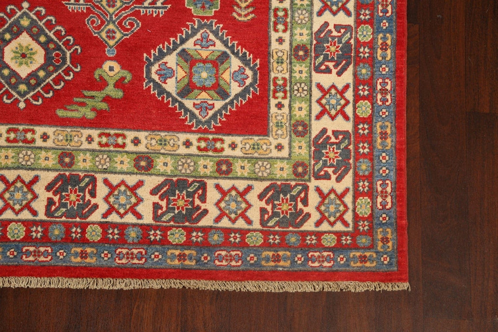 Geometric Kazak Oriental Area Rug 7x10