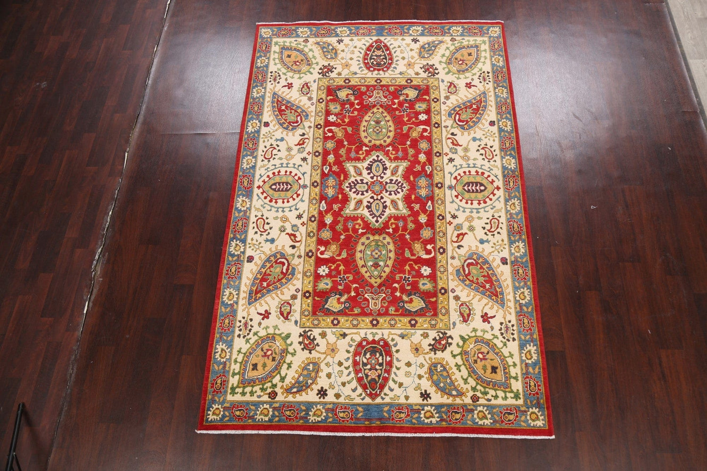 Floral Kazak Oriental Area Rug 6x9