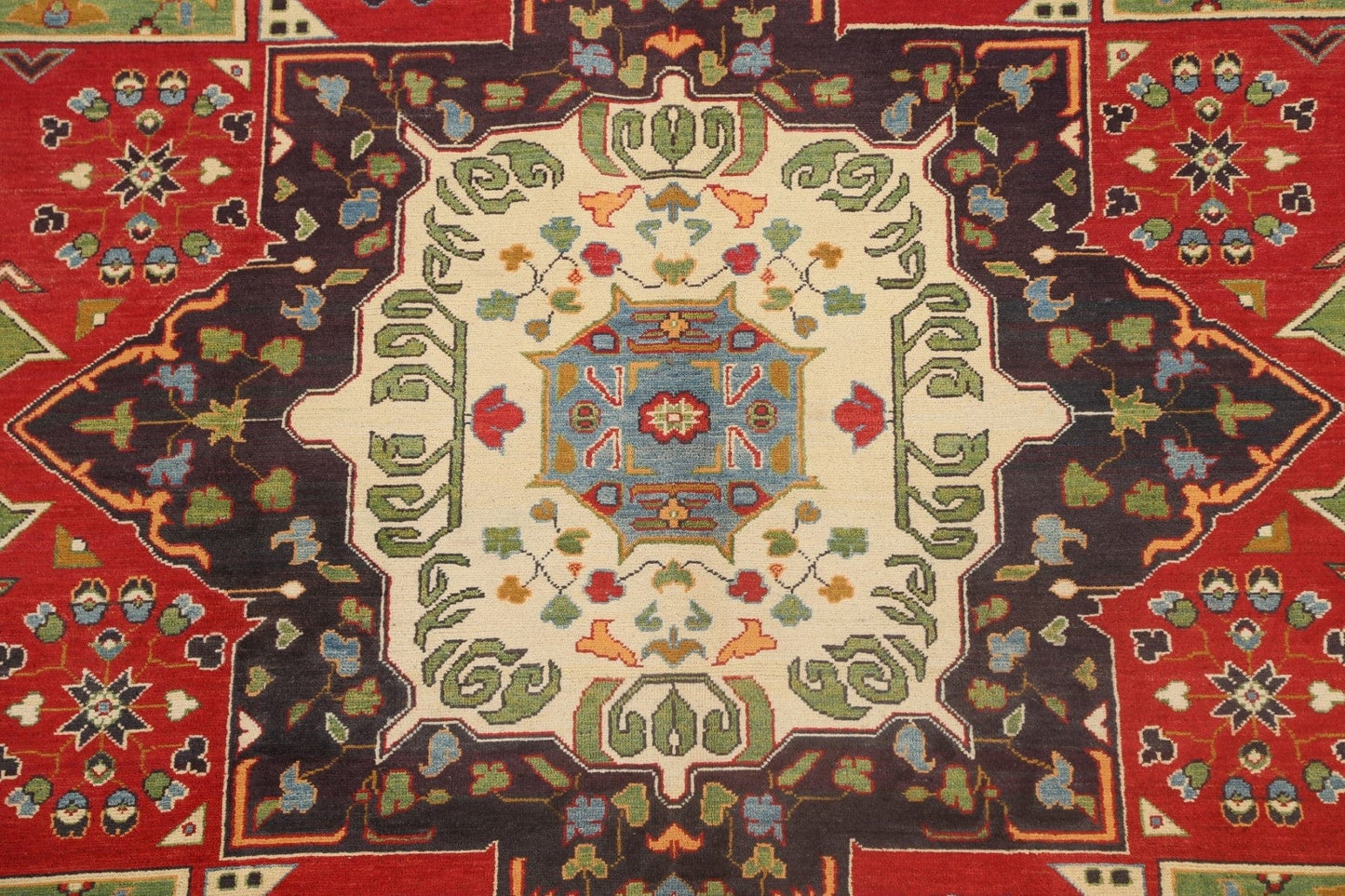 Geometric Kazak Oriental Area Rug 6x10