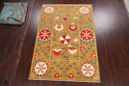 All-Over Floral Art & Craft Oriental Area Rug 6x9