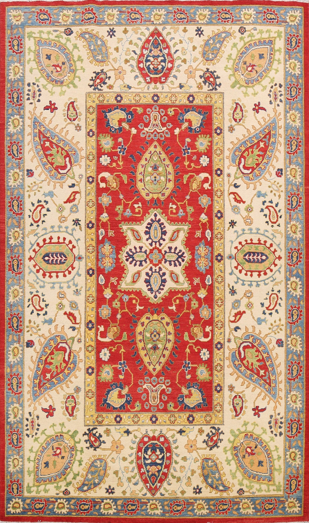 Floral Kazak Oriental Area Rug 7x10