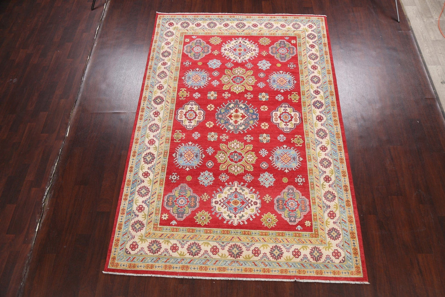 Geometric Kazak Oriental Area Rug 7x10