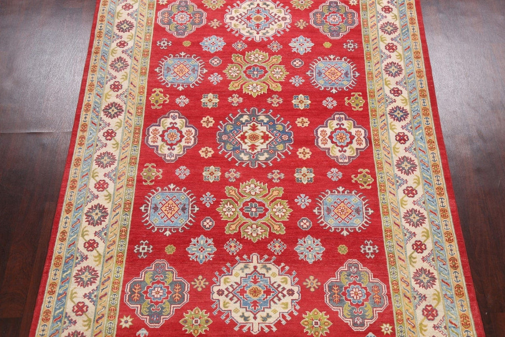 Geometric Kazak Oriental Area Rug 7x10