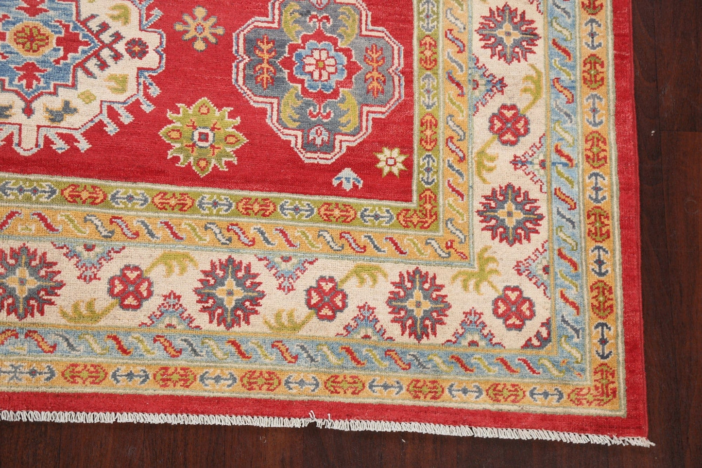 Geometric Kazak Oriental Area Rug 7x10